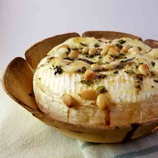 Easy Gourmet Stuffed Baked Brie