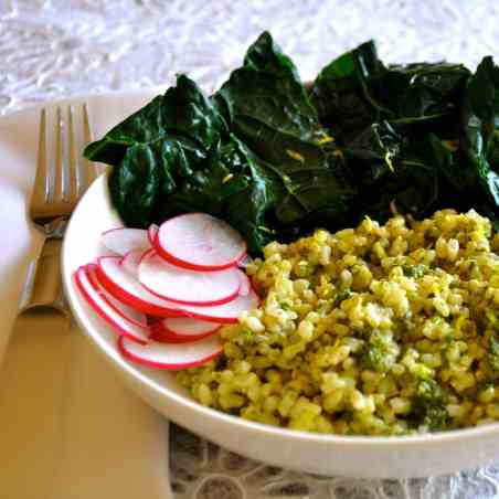 Gluten Free Rice Bowl with Sorrel - Kale