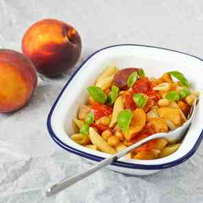 Peach and Tomato Pasta