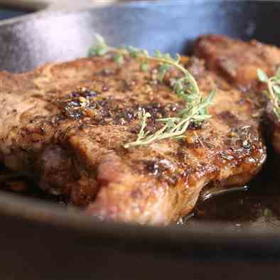 Pork Chops with Sweet and Sour Glaze