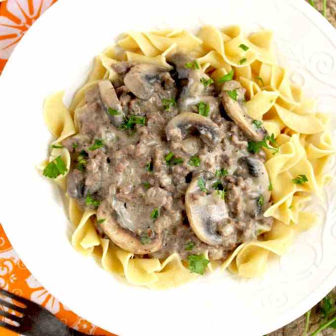 Ground Beef Stroganoff