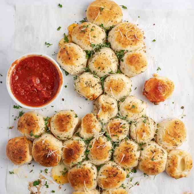 Christmas Tree Pull Apart Bread