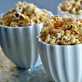 Nutty Caramel Popcorn for New Year's Eve