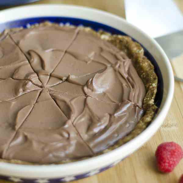 Tofu Chocolate Mousse Pie