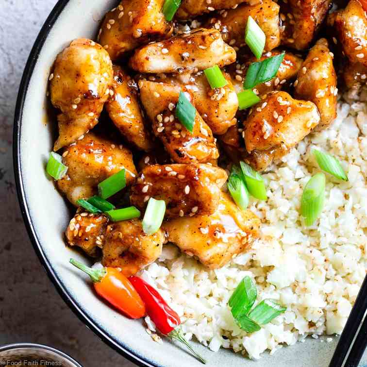 Whole30 Gluten Free Sesame Chicken 