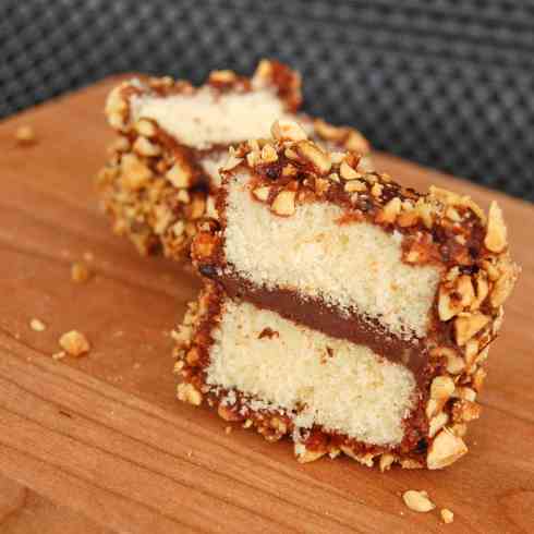 Nutella lamingtons