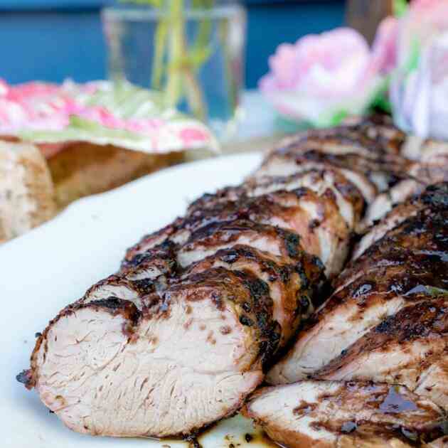 Balsamic Glazed Pork Tenderloin