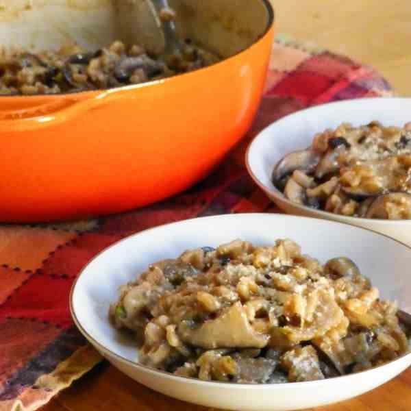 Farro Risotto w/Mushroom Medley