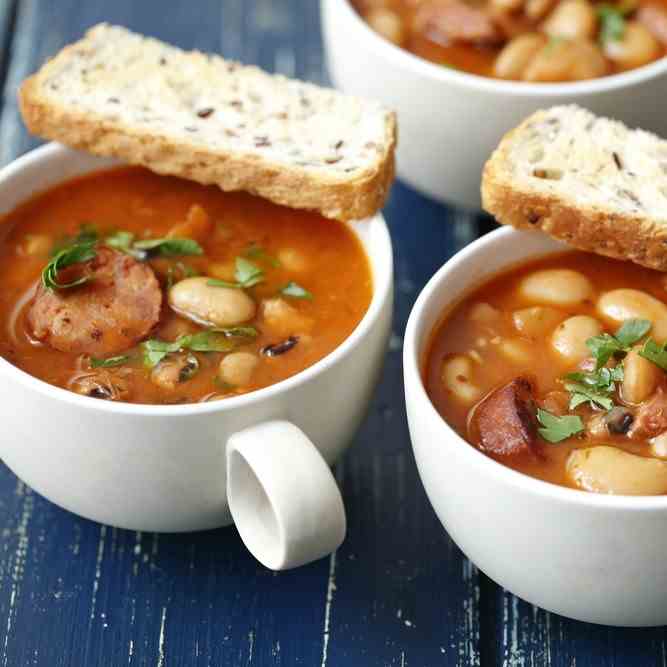 Instant Pot Bean - Bacon Soup