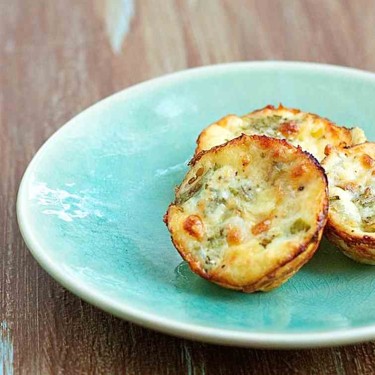 Asparagus-and-Rosemary Mini Quiche