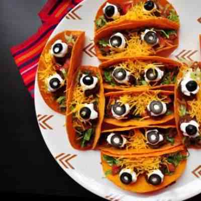 Mexican Spooky Eyeball Tacos