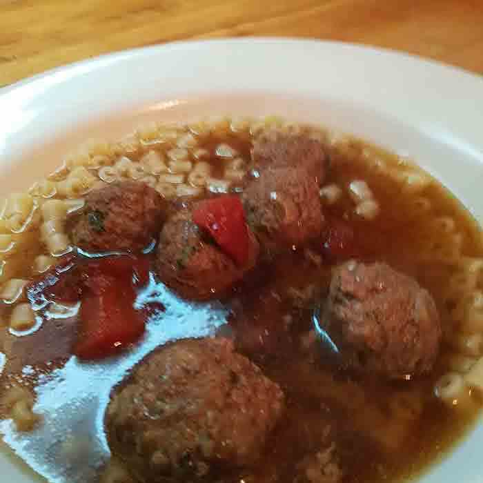 Sicilian Meatball Soup