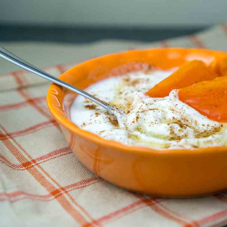 Greek Yogurt with Persimmons