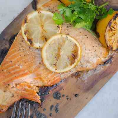 Slow Roasted Cedar Plank Salmon