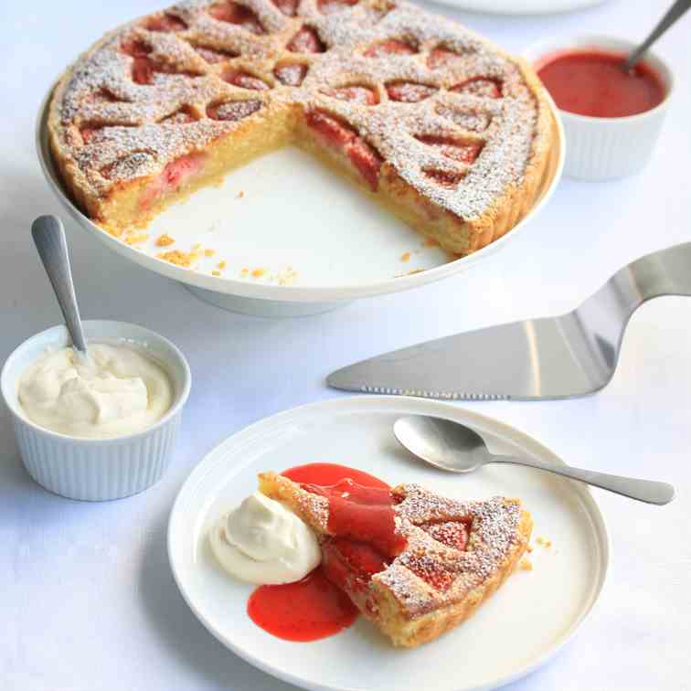 Strawberry Frangipane Tart