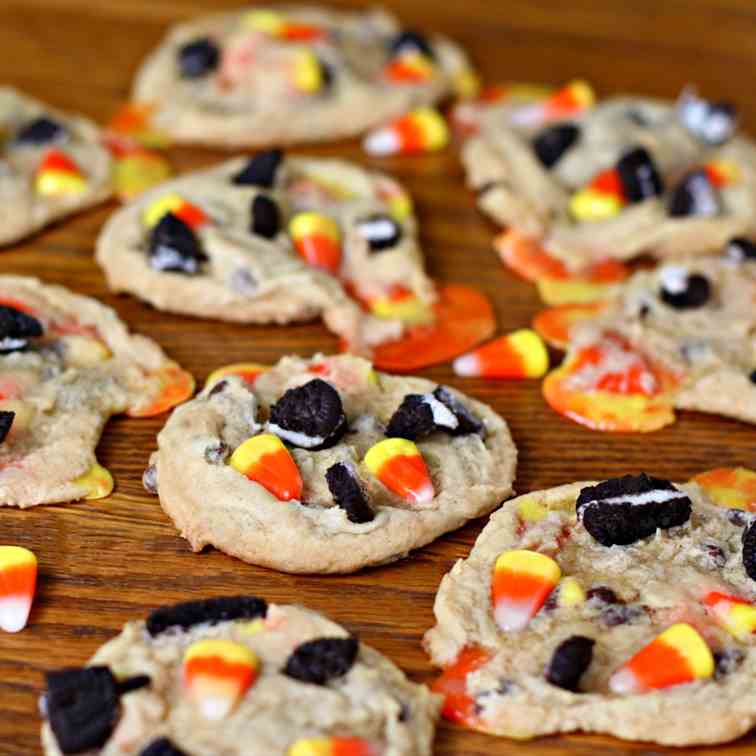 Candy Corn Oreo Cookies