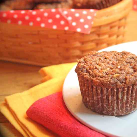 Healthy Banana Oat Muffins