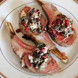 Lamb Chops with Pomegranate Relish