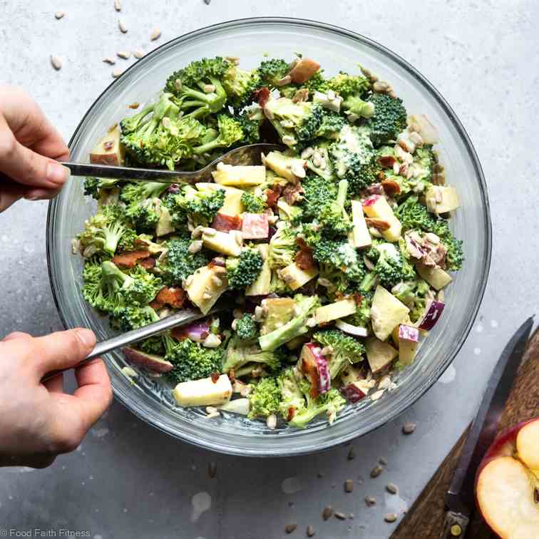 Honey Mustard Broccoli Apple Salad 