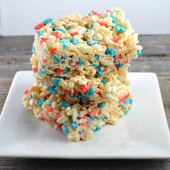 Red, White, and Blue Rice Krispies