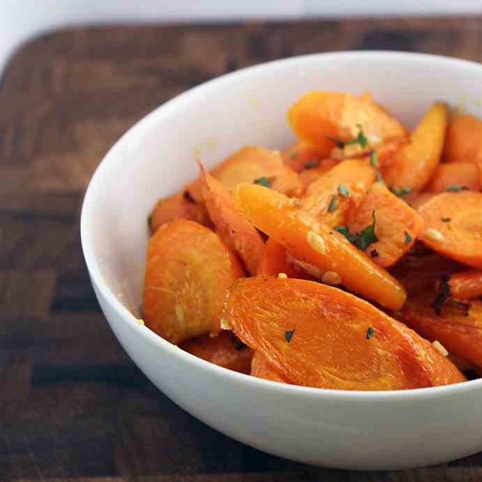 Ginger - Garlic Roasted Carrots