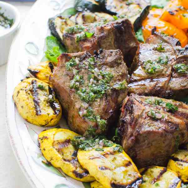 Mint Chimichurri Lamb Chops