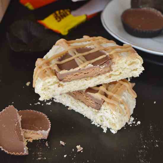 Peanut Butter Cup Scones