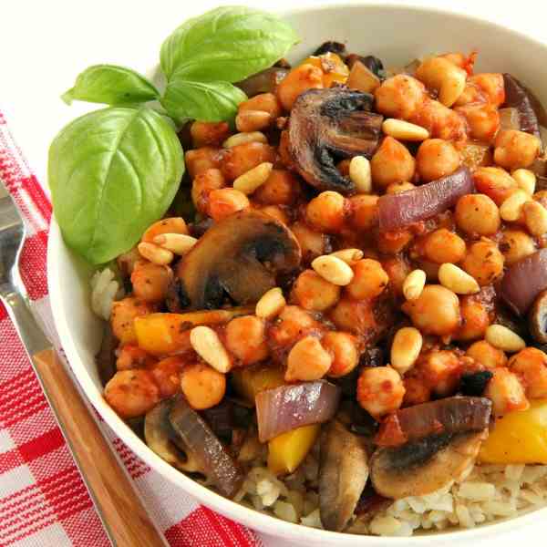 Skillet Sicilian Chickpeas