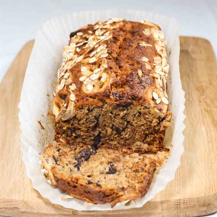 Chocolate Oat Banana Bread