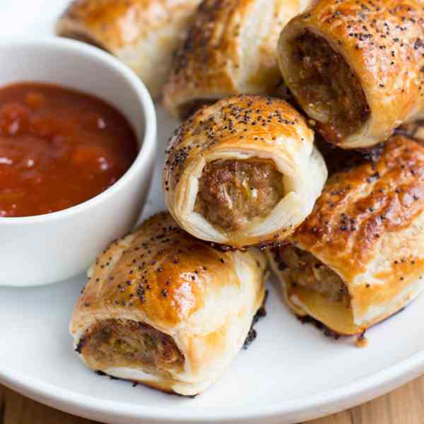 Apple and Fennel Pork Sausage Rolls