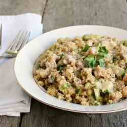 Quinoa & Chickpea Salad w/Tahini Dressing