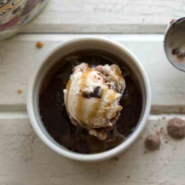 3 ingredient chocolate brownie pot