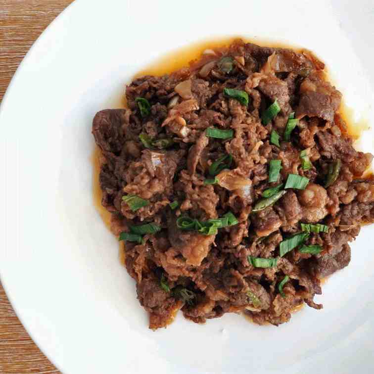 Spicy Korean Beef Stir Fry