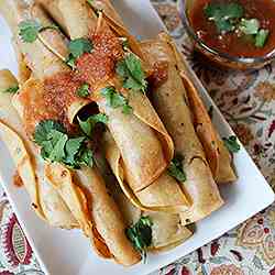 Crispy Rolled Shrimp Tacos