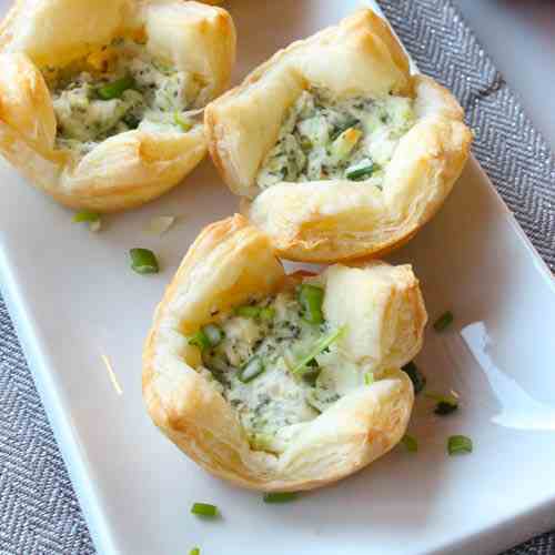 Herb and Goat Cheese Puff Pastry Bites