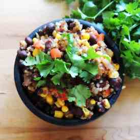 Southwestern Black bean and Corn Quinoa 