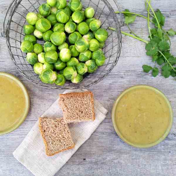 Curried Brussels Sprouts Soup [vegan]
