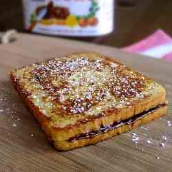 Nutella and Banana Stuffed French Toast