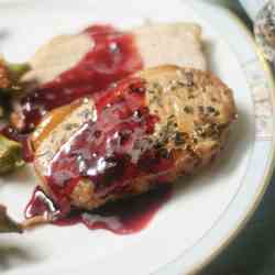 Pork Loin w/ Red Currant Sauce