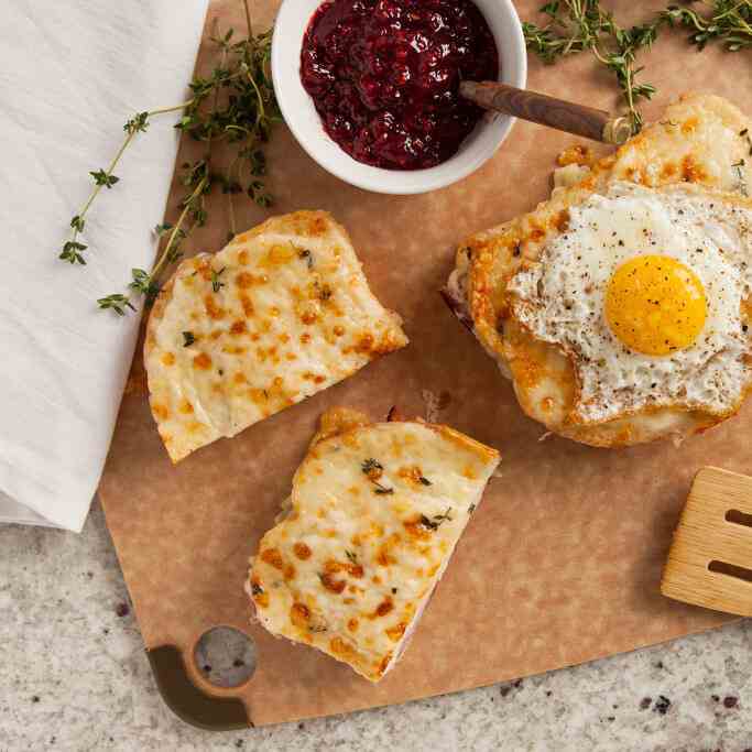 Croque Monsieur with Raspberry Preserves