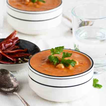 Indian-Spiced Cream of Tomato Soup