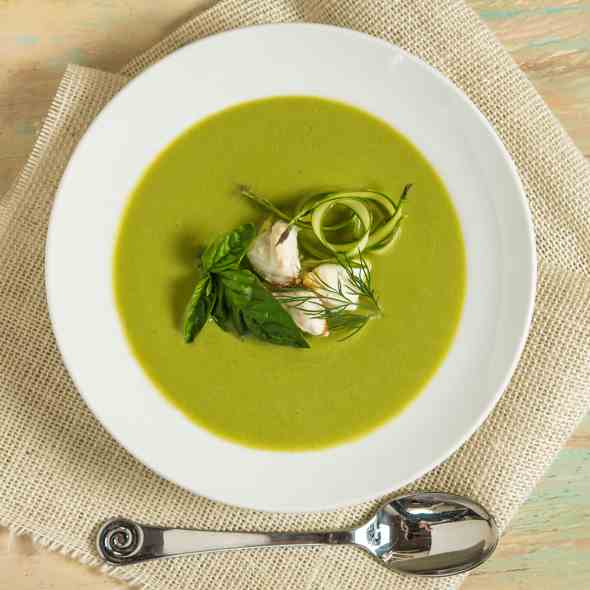 Asparagus Soup with Lump Crabmeat