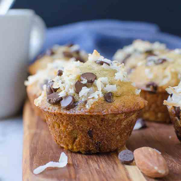 Crunchy Banana Chip Mini Muffins