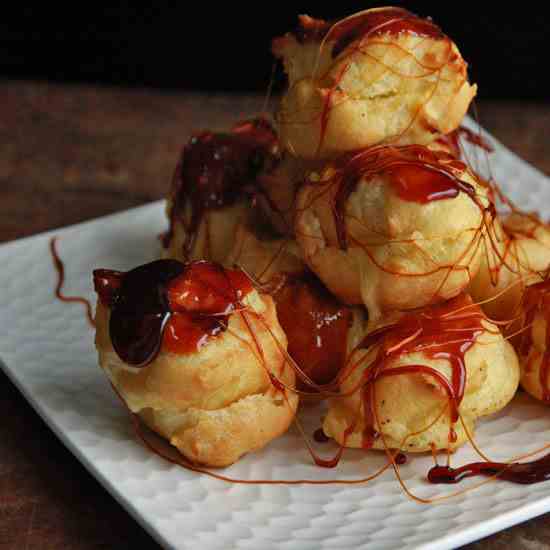Lemon Curd Filled Cream Puffs