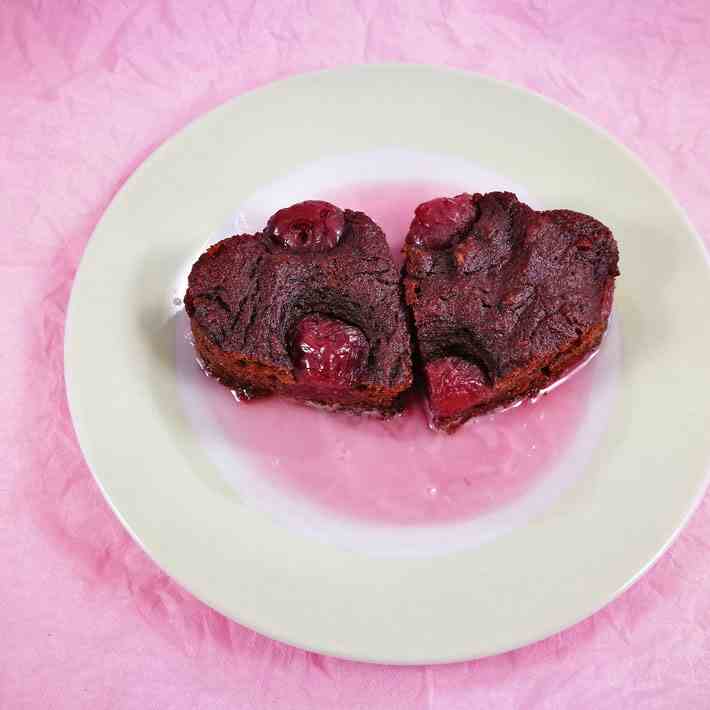 Flourless Cherry Brownies