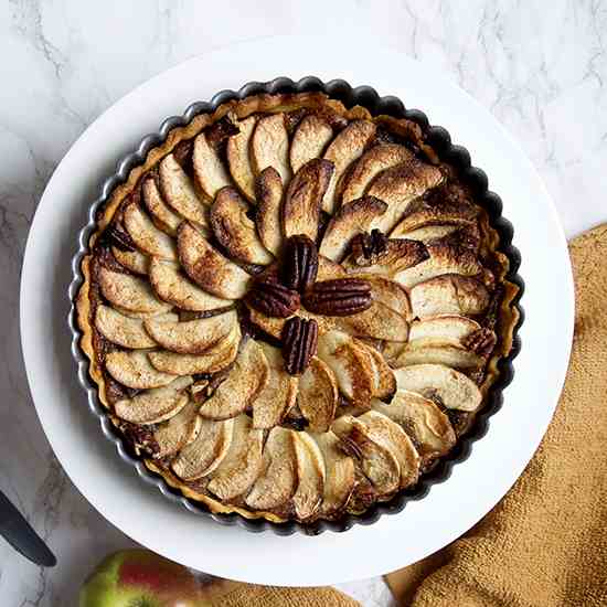 Spiced Apple and Pecan Tart