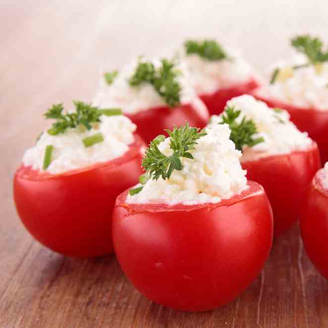 Stuffed Tomatoes With Goats Cheese