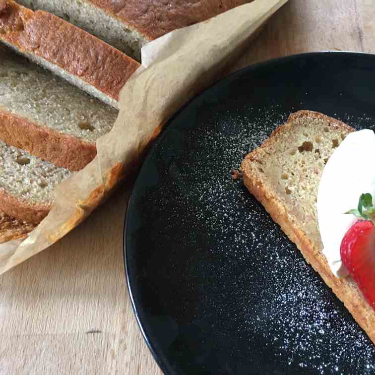 Banana Bread with Chantilly Cream