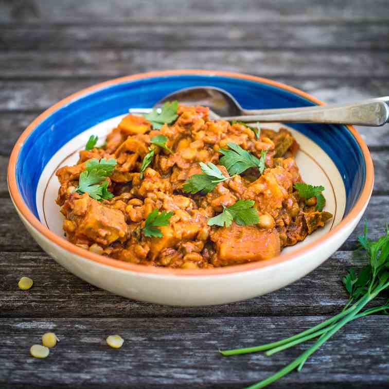 Cajun Sweet potato - Split pea Stew