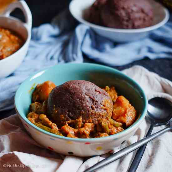 Finger Millet Balls - Ragi Kali